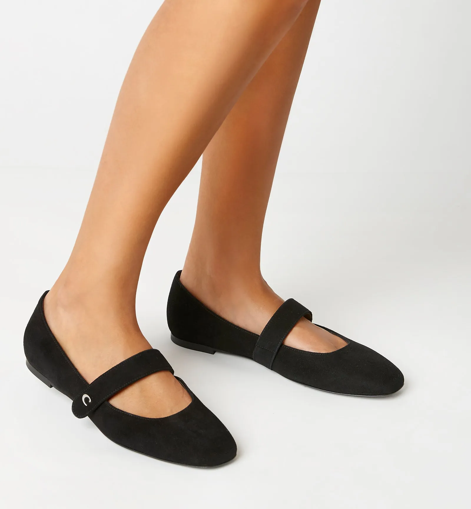 FIFER MARY JANE SUEDE FLAT