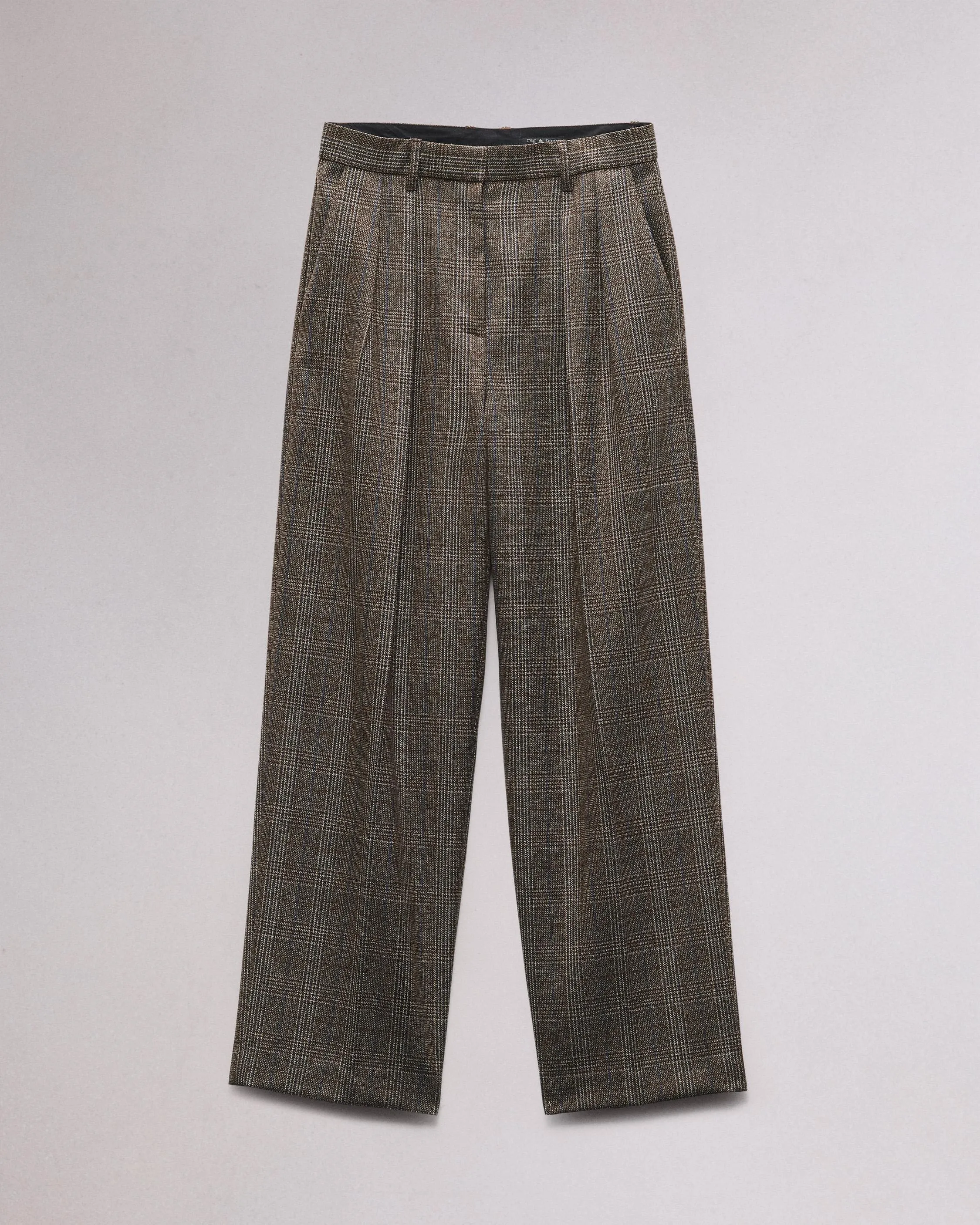 Francine Plaid Wool Pant