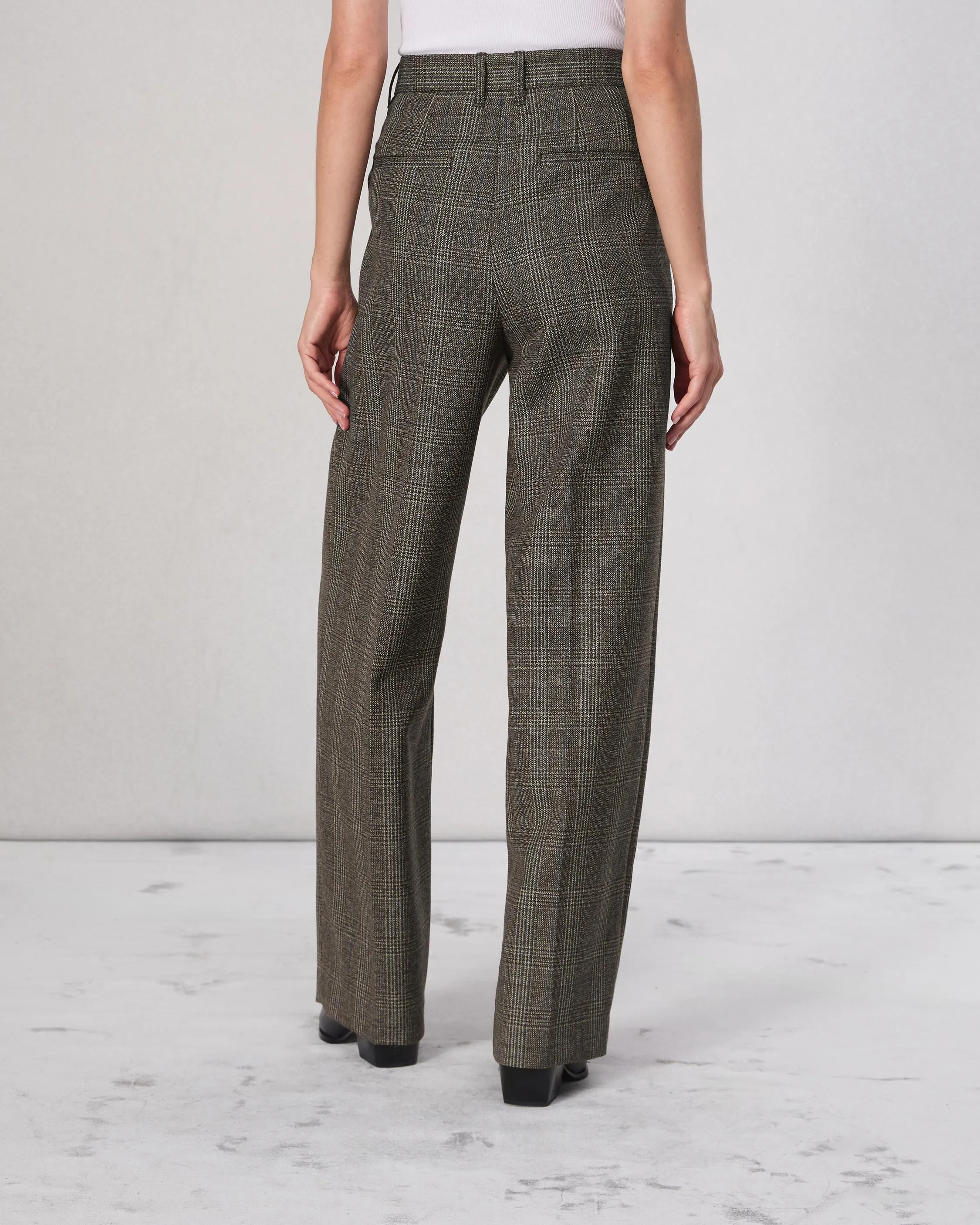 Francine Plaid Wool Pant