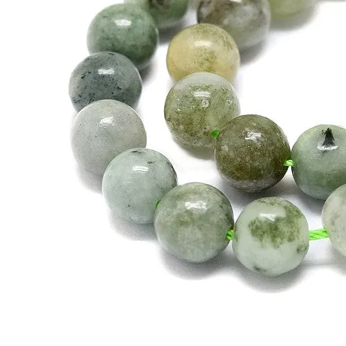 Gemstone Beads, Myanmar Jade, Burmese Jade, Natural, Round, 8mm