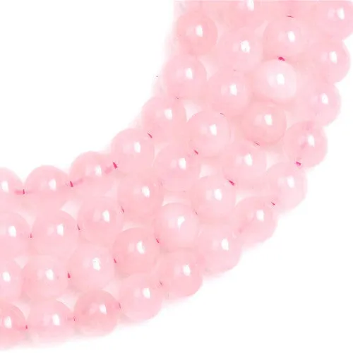 Gemstone Beads, Rose Quartz, Natural, Round, 8mm