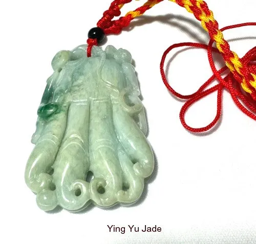 Ginseng Burmese Jadeite Large Pendant Grade A  (BJP-920)