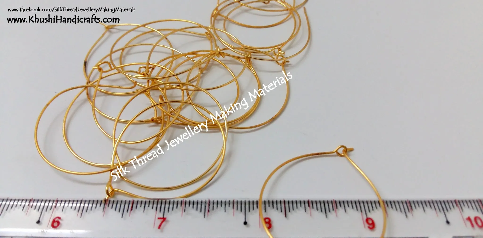 Gold Earring Hoops/Rings for making Earrings! Sold by a pack of 10 pairs