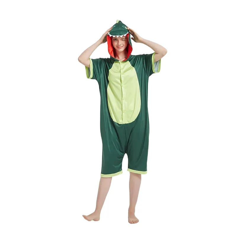 Green Dinosaur Adult Summer Onesie