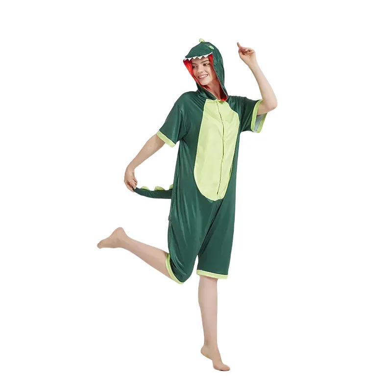 Green Dinosaur Adult Summer Onesie