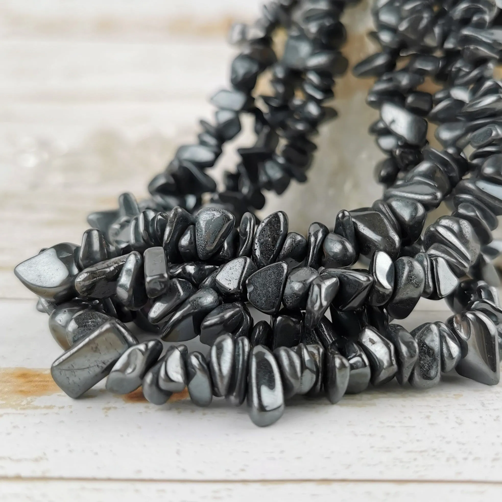 Hematite Chip Beads