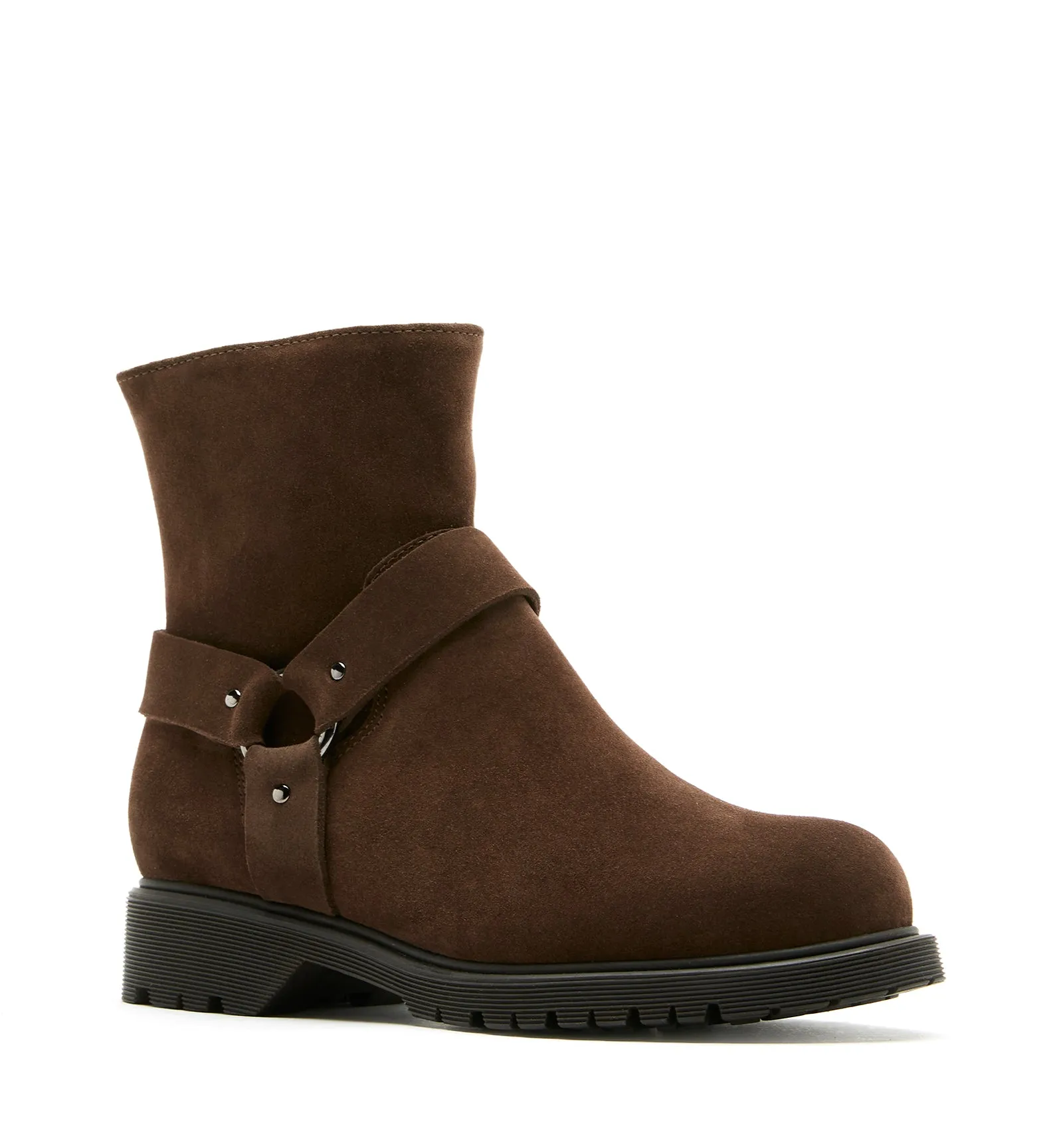 HYATT SHEARLING-LINED SUEDE BOOTIE