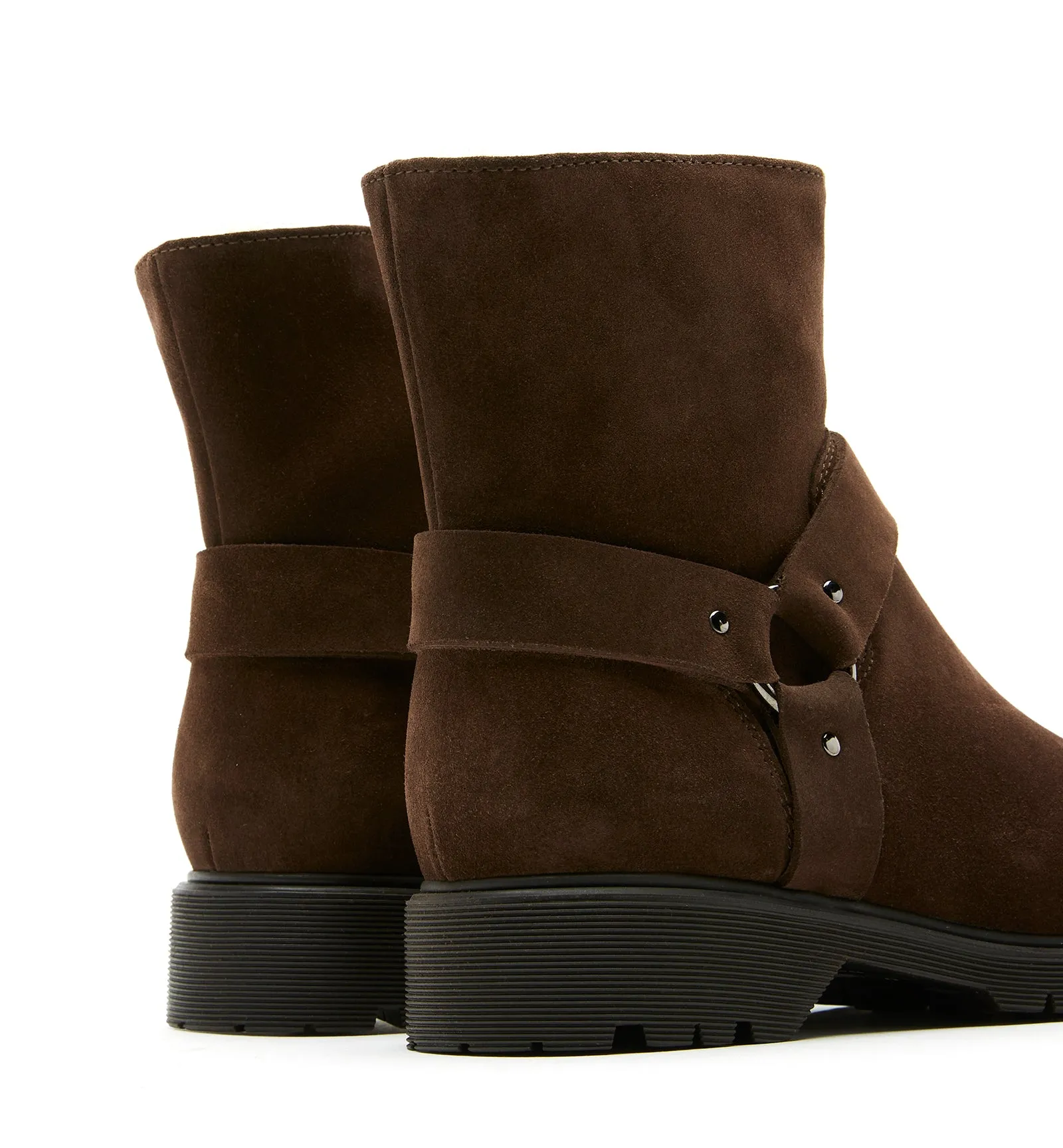 HYATT SHEARLING-LINED SUEDE BOOTIE