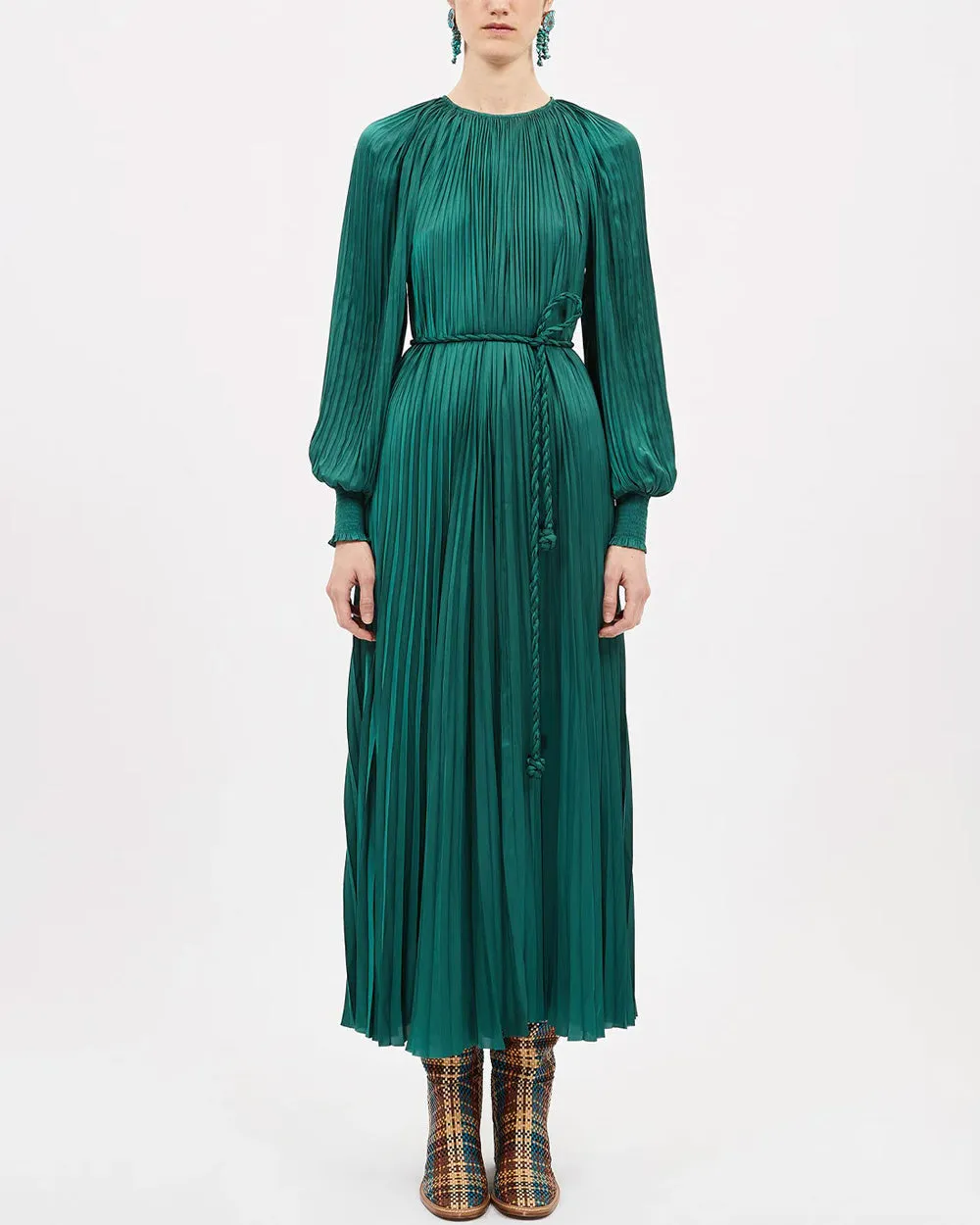 Jadeite Cape Sleeve Zora Dress