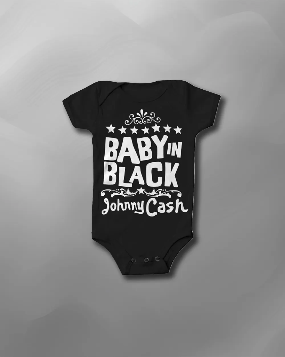 Johnny Cash - Baby in Black Onesie