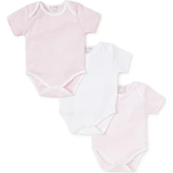 Kissy Kissy 3pc Striped Onesie Set, Pink