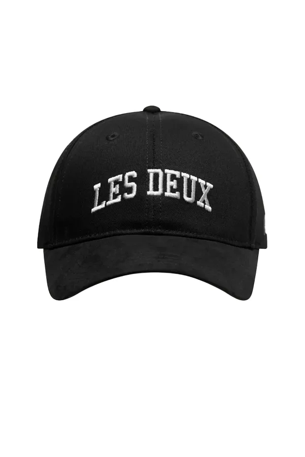 Les Deux Blake Suede Cap Black