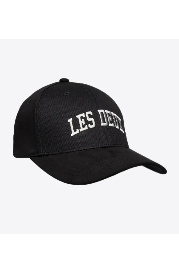 Les Deux Blake Suede Cap Black