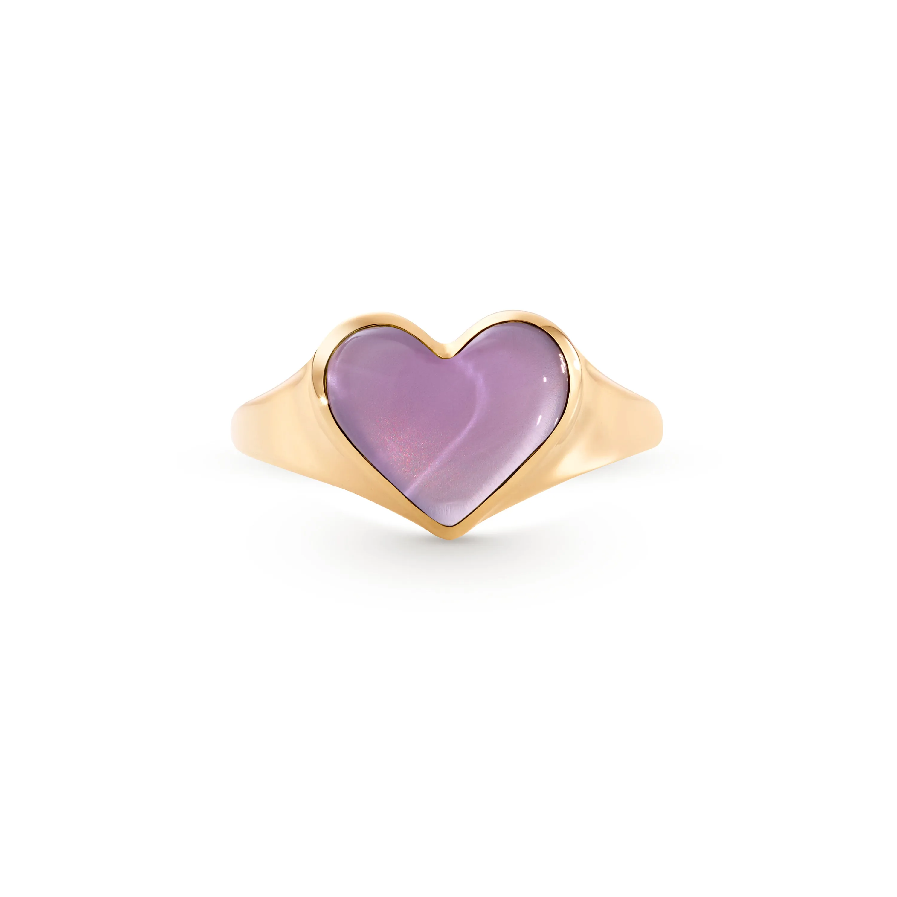 Love lollipop pinky rose gold with amethyst