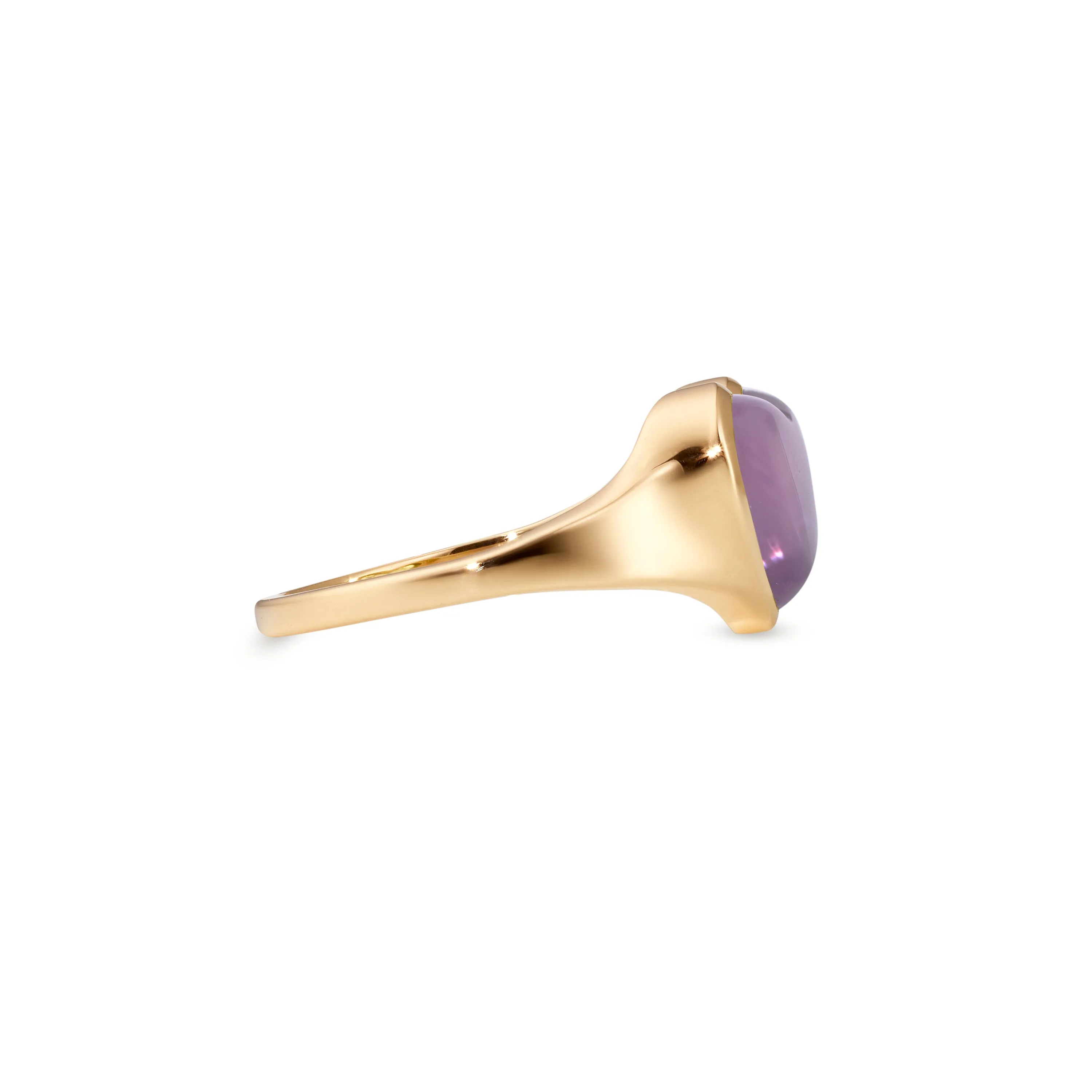 Love lollipop pinky rose gold with amethyst