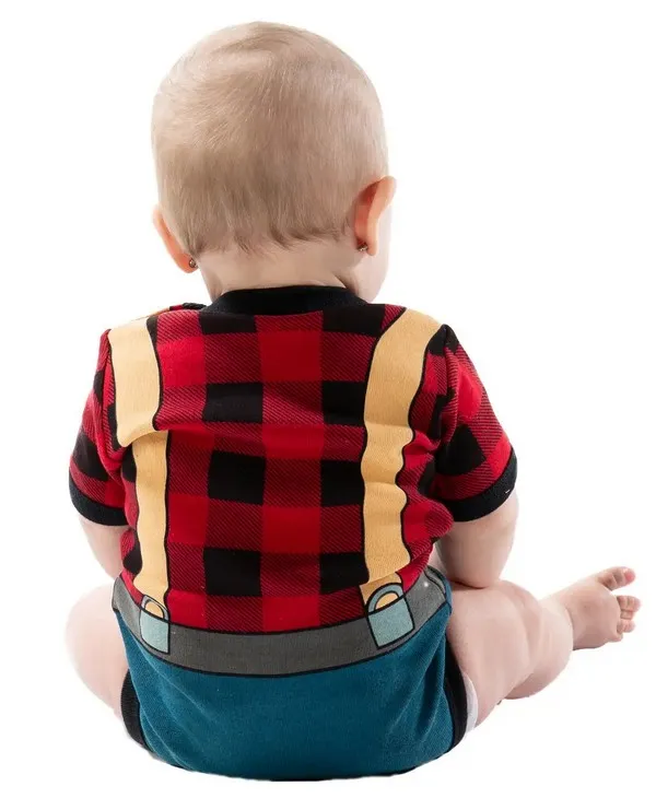 Lumberjack Infant Creeper Onesie