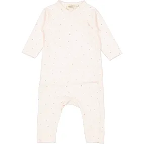 MarMar New Born Modal Smooth Print Sprinkle Blue Rulo Onesie