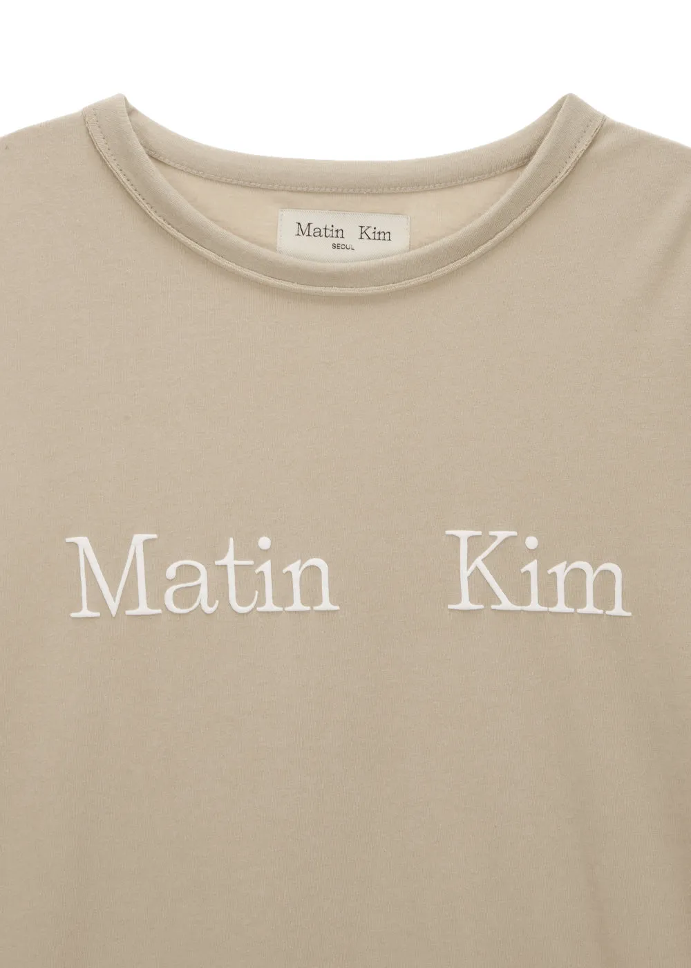 MATIN LOGO TOP IN BEIGE (直播價至今晚23:59)