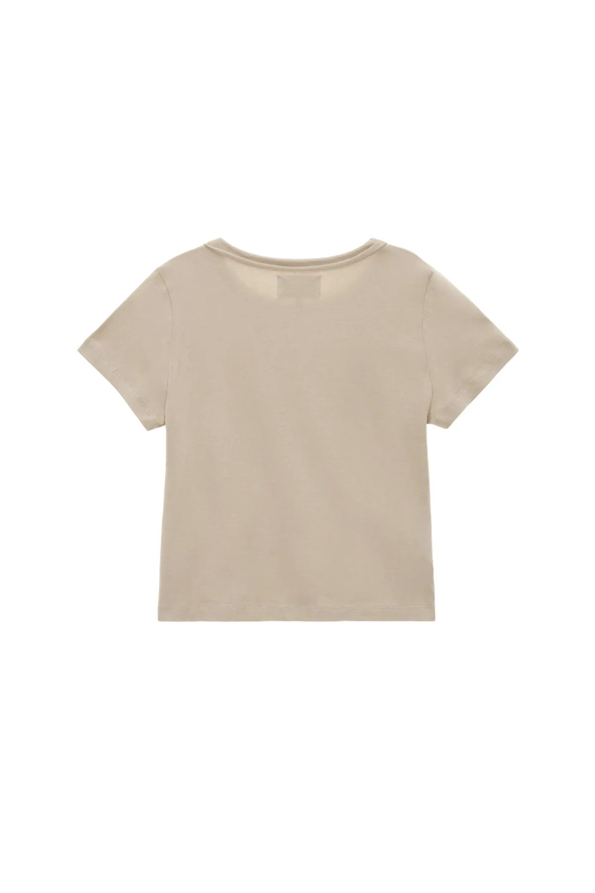 MATIN PINTUCK CROP TOP IN BEIGE