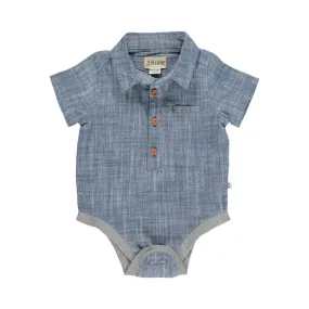 Me & Henry Helford  Onesie - Blue Heather