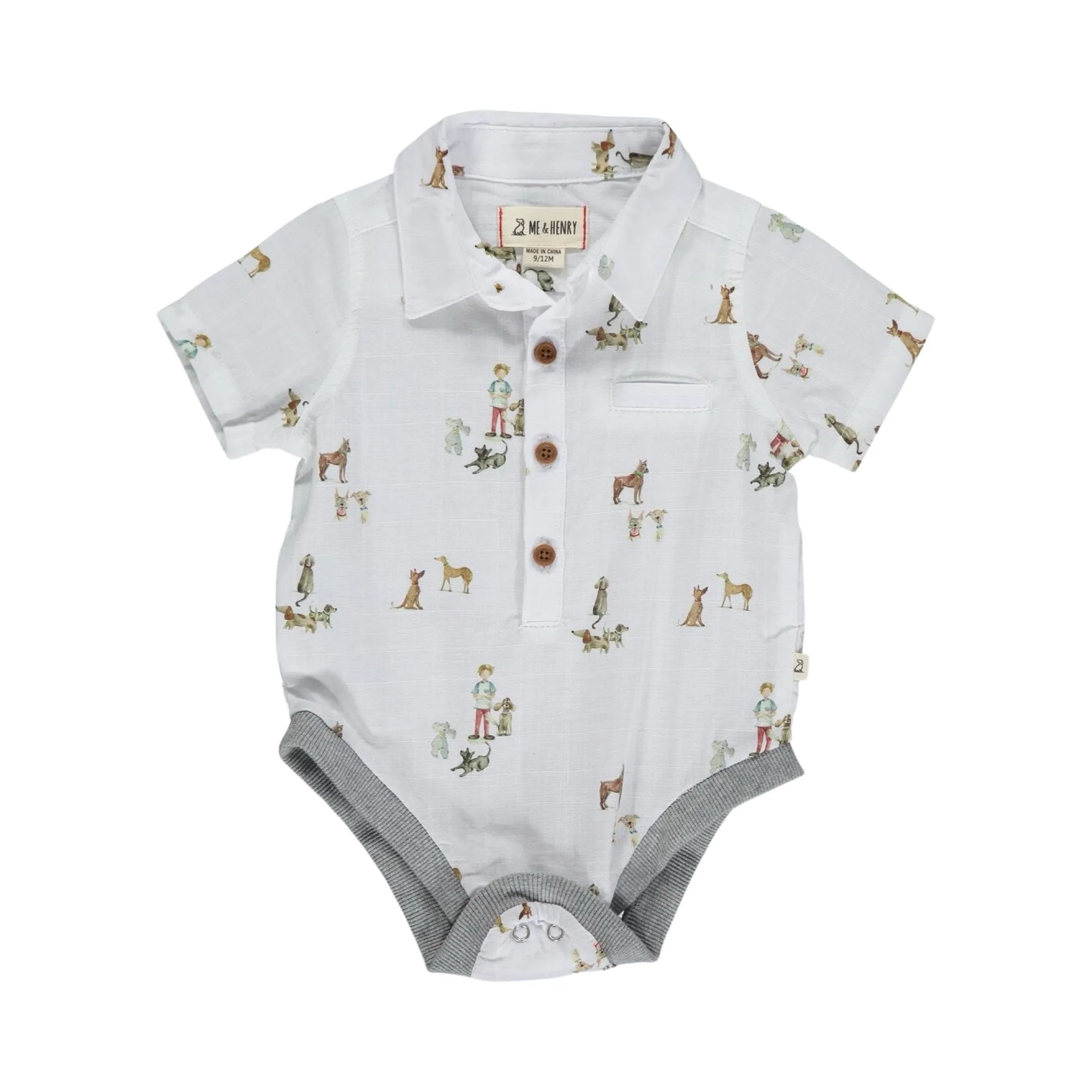 Me & Henry - Henry Print Onesie