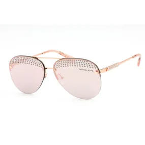 Michael Kors 0MK1135B Sunglasses Rose Gold / Grey Mirror Rose Gold Women's