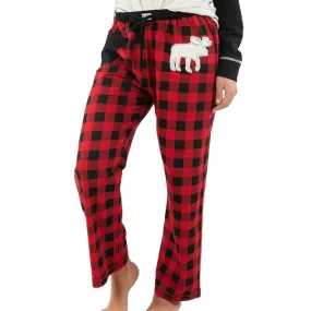 Moose Plaid Women's Regular Fit PJ Pant