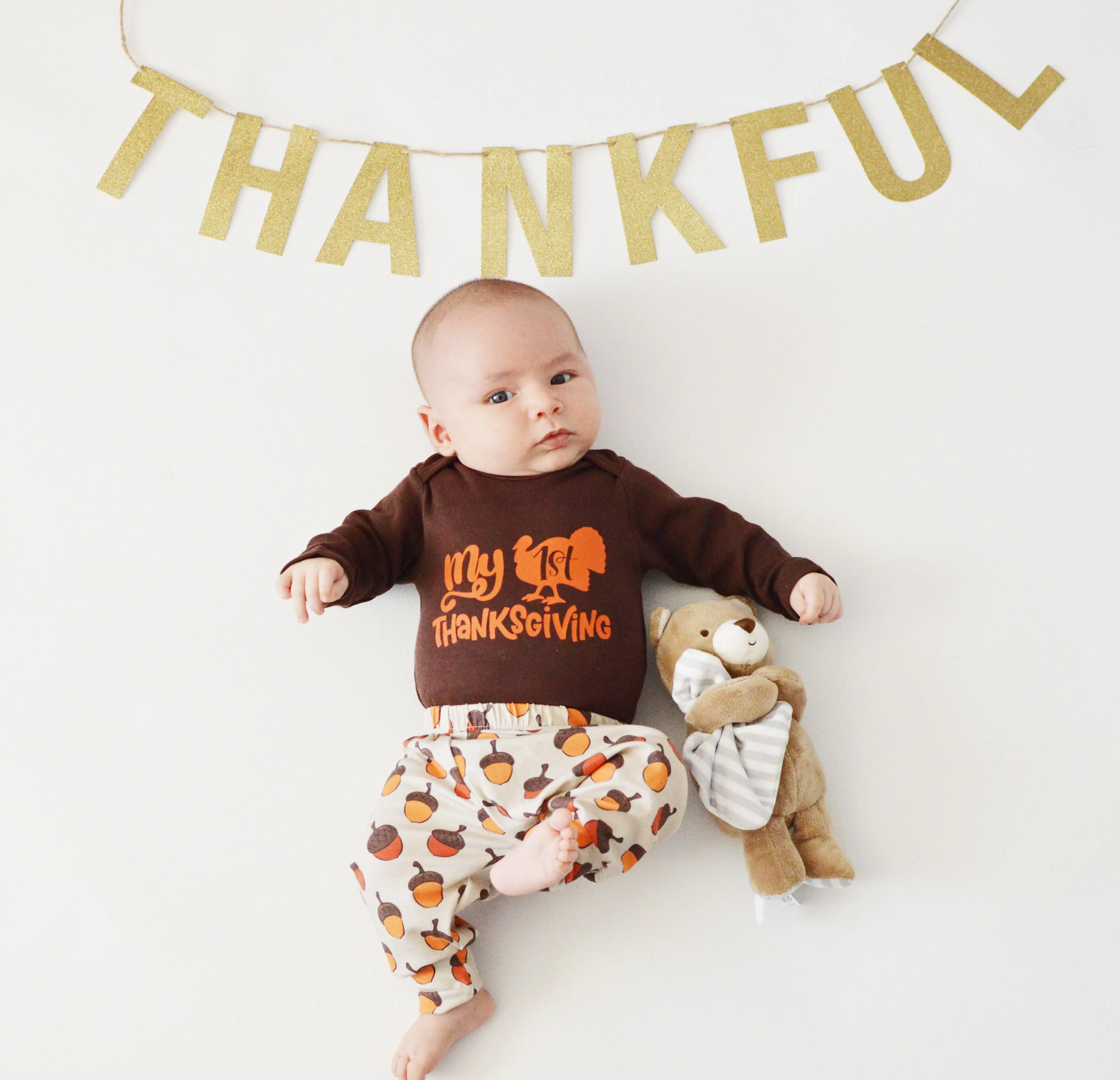 My 1st Thanksgiving | Brown Onesie