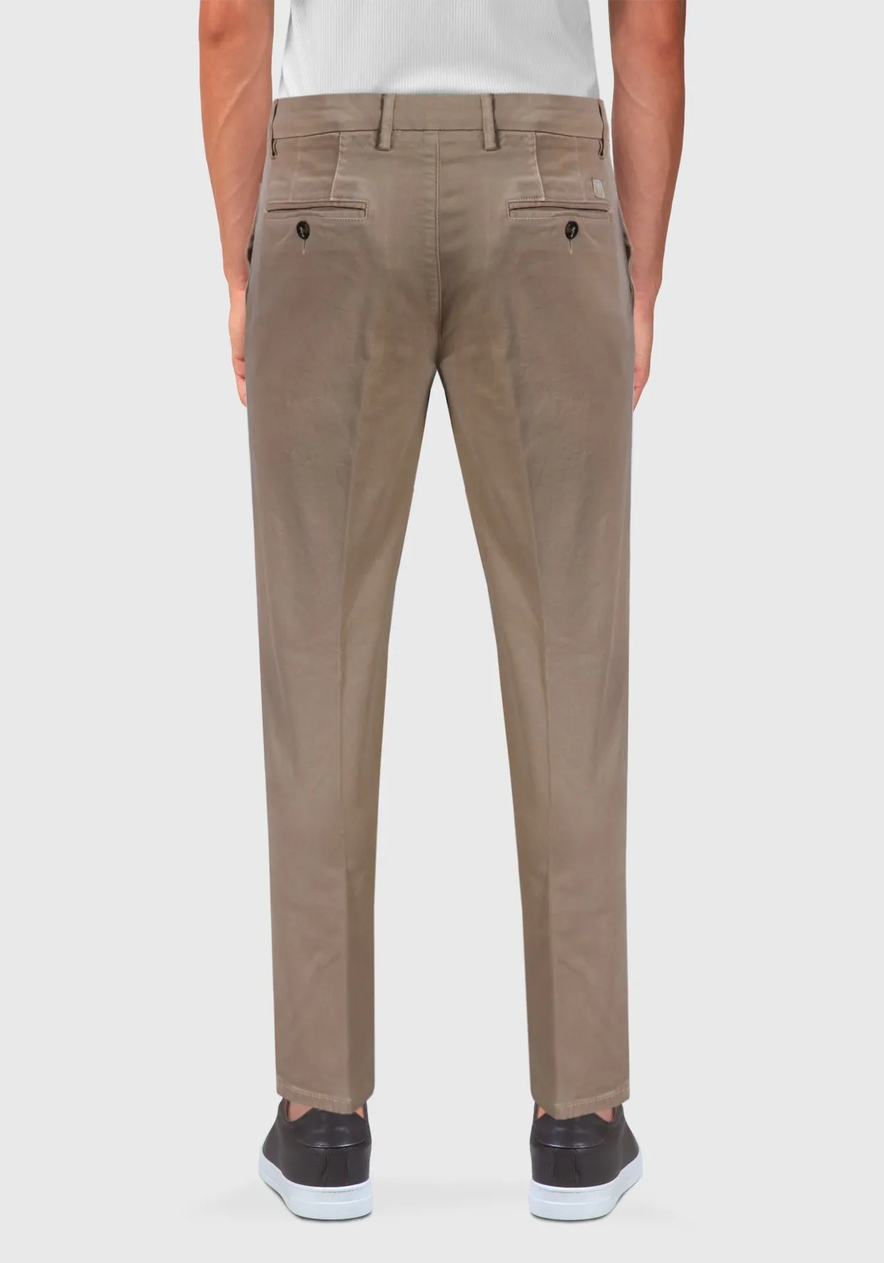 Pantalone Chinos Tasca America Cotone caldo - Beige