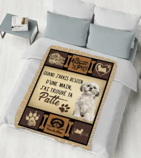 Patte De Shih Tzu, Passion Chien, Quand J'avais Besoin D'un Main, Couverture Personnaliser - PCCHIE001