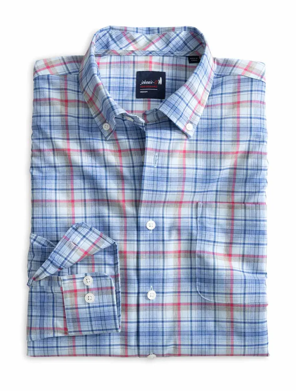 Peterson Plaid Performance Shirt | Johnnie-O