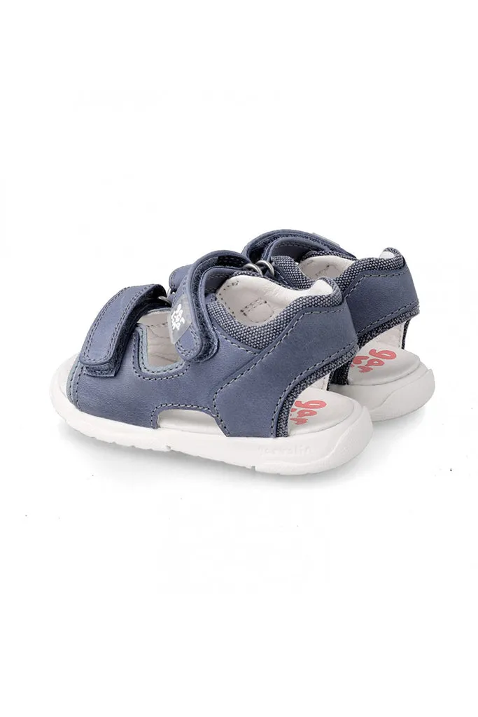 Petrol Kaiser Sandals in Denim Blue