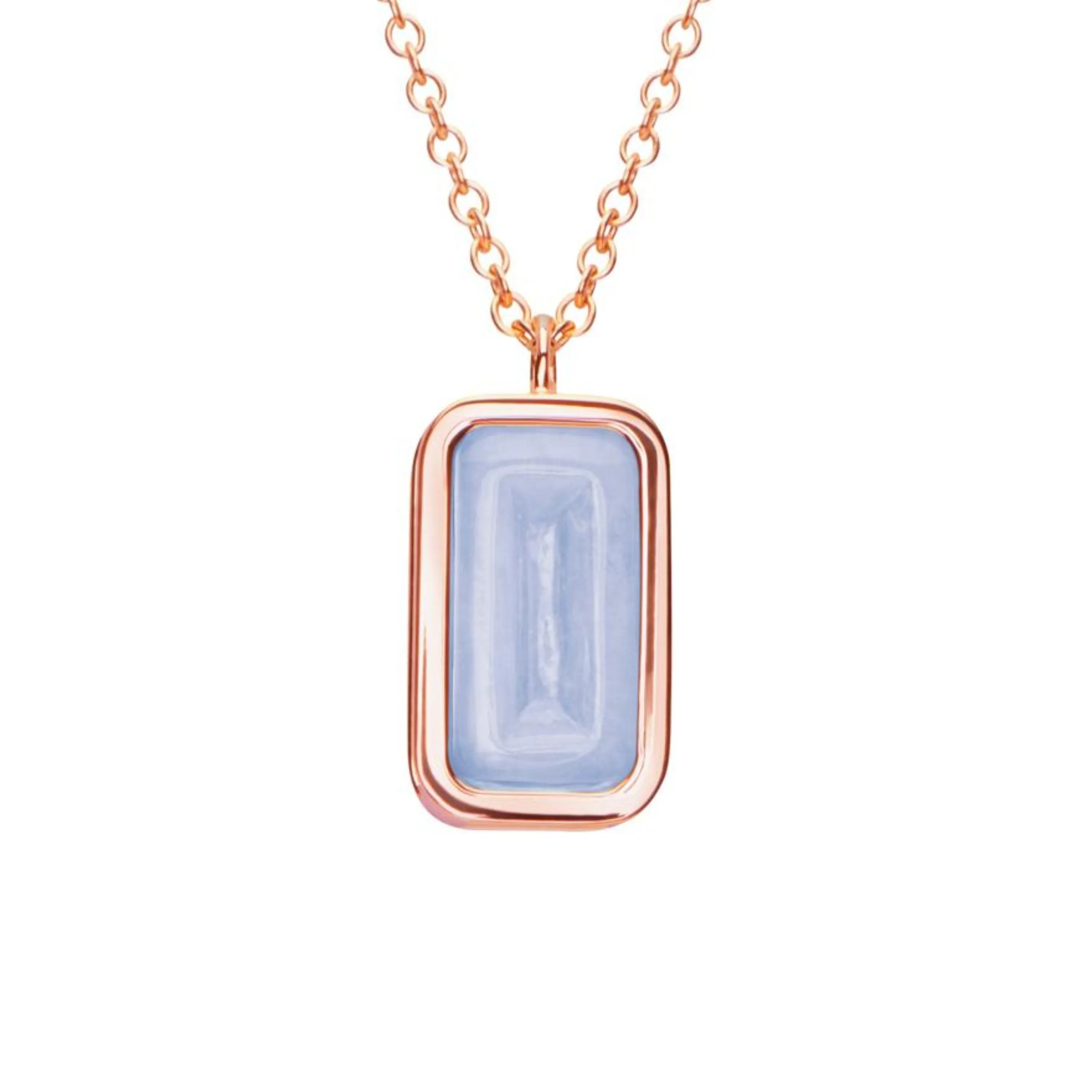 Pfefferminz necklace grape rose gold with malawi chalcedony