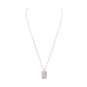 Pfefferminz necklace grape rose gold with malawi chalcedony