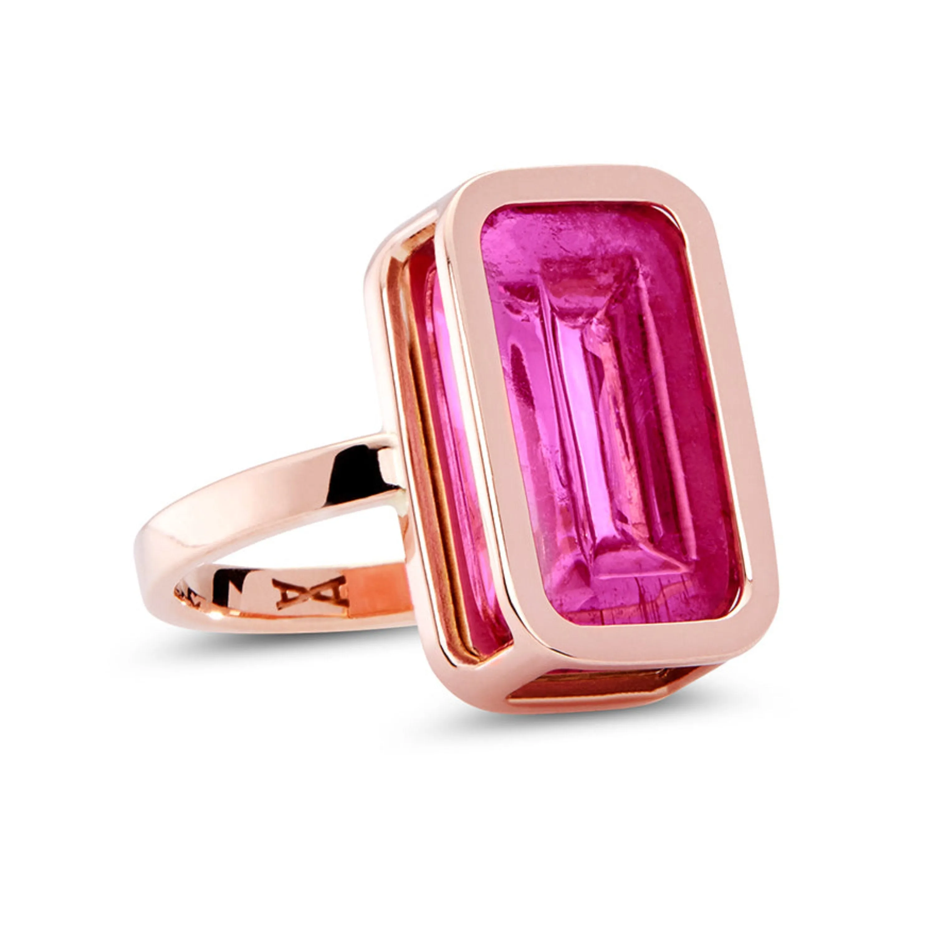 Pfefferminz ring cherry rose gold with rubellite