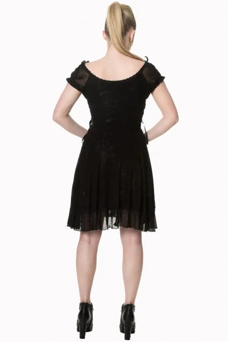 Pitch Black Dress (Spiderweb)