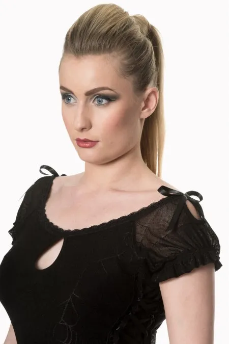 Pitch Black Dress (Spiderweb)