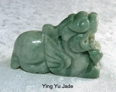 Pixiu Protects Burmese Jadeite Pixiu Carving / Pendant