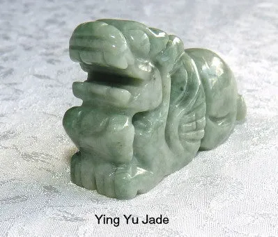 Pixiu Protects Burmese Jadeite Pixiu Carving / Pendant