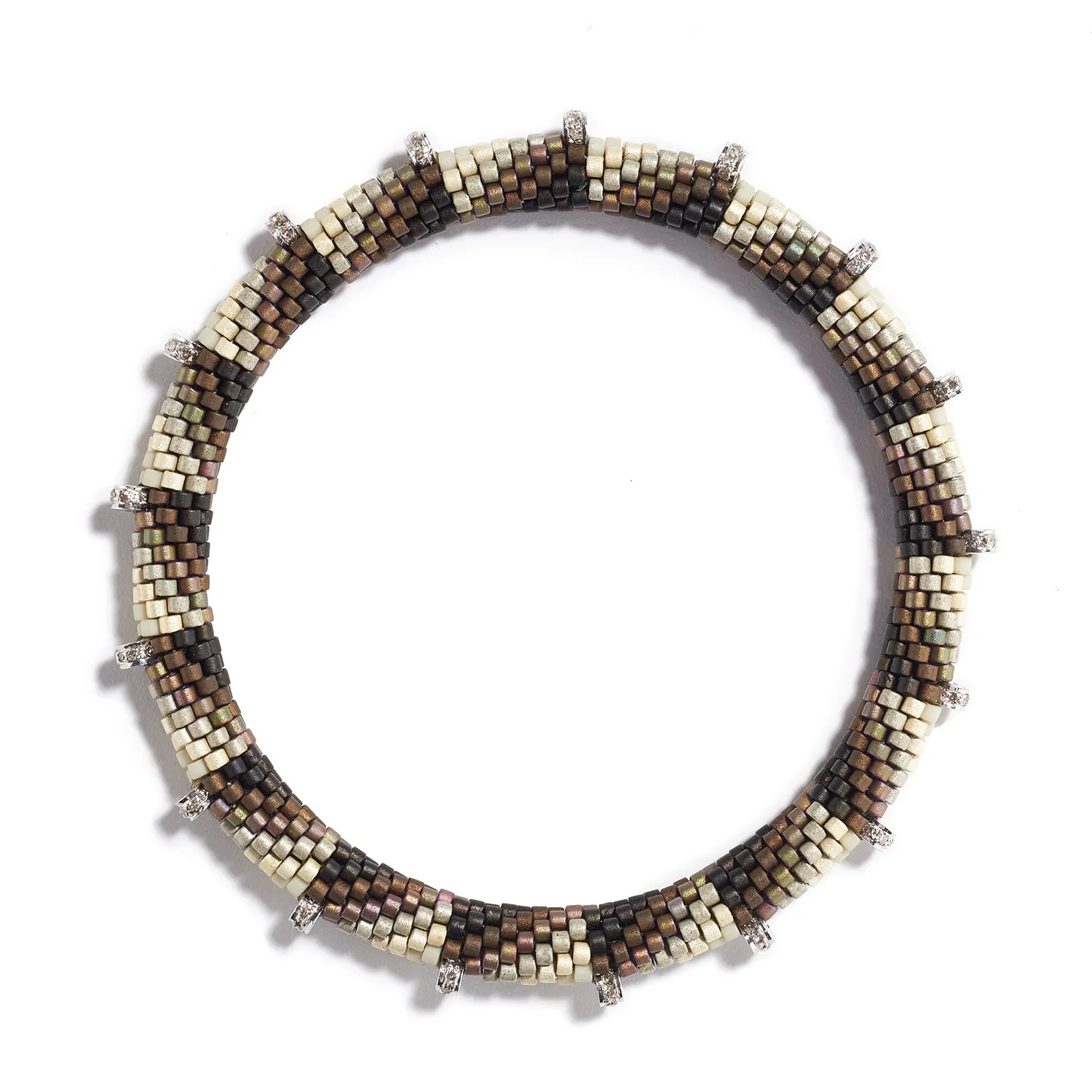 'Points' Bracelet with Diamonds