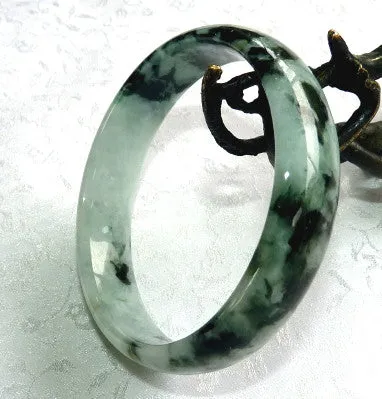 Powerful Woman Burmese Jadeite Grade A Bangle Bracelet 58.5 mm (BB2985)