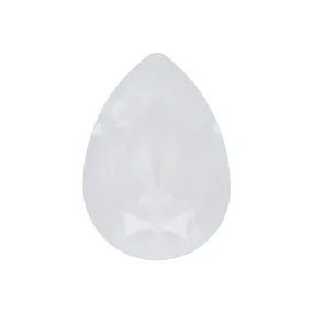 PRESTIGE Crystal, #4320 Pear Fancy Stone 14x10mm, Crystal Electric White Ignite (1 Piece)