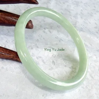 Rare Classic Round Vintage Old Mine Lao Pit Jadeite Bangle Large size 71mm (BB1061)