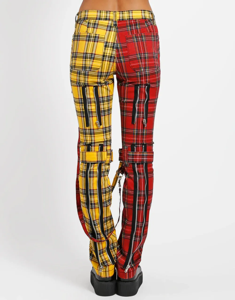 Red/Yellow Plaid Split Bondage