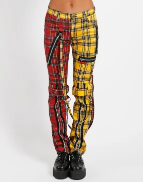 Red/Yellow Plaid Split Bondage