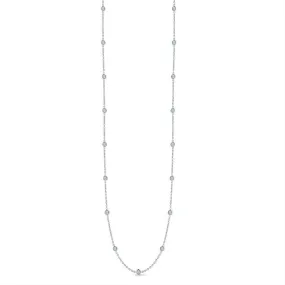 Roberto Coin Diamonds by the Inch 15 Diamonds Station Necklace