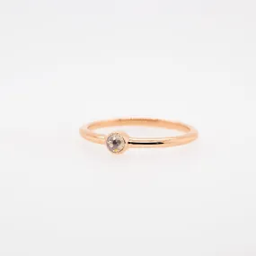 Rose Cut Grey Diamond Stackable Ring #4