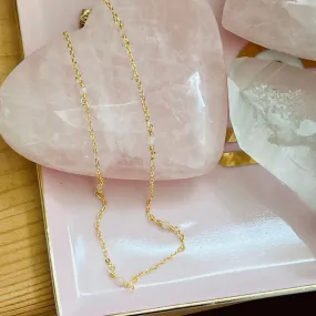 Rose Quartz Choker Necklace GHW