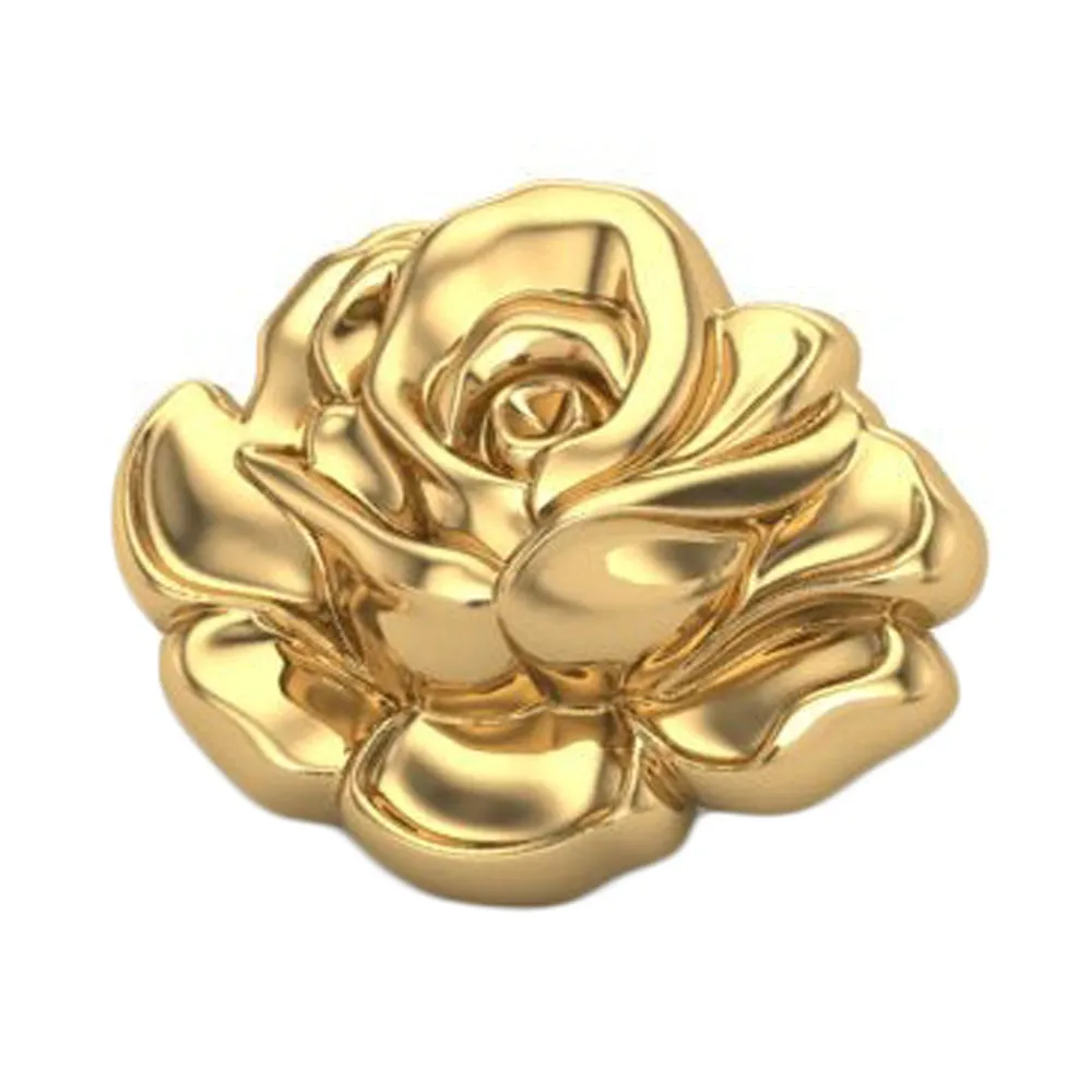 Rose Threaded End in Gold