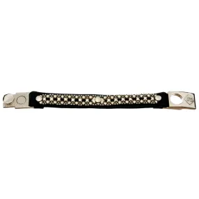 SG Liquid Metal LTBT13 (Chrome Finish & Leather) Bracelet by Sergio Gutierrez